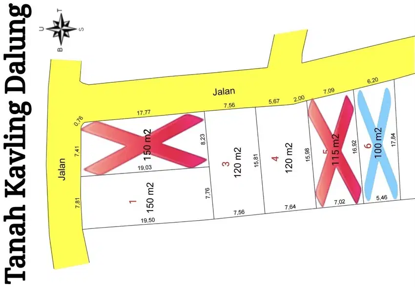 DIJUAL TANAH KAVLING MURAH SISA 3 BLOK SAJA DI DALUNG AT