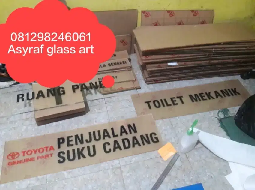 Jual dan jasa pasang sanblas, kaca film, stiker cutting