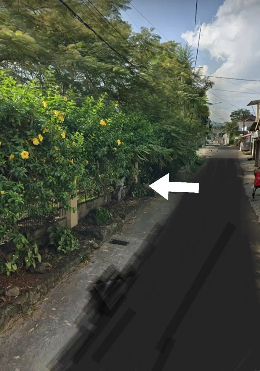 Tanah darat  Cinunuk lt 3750 m², Zona kuning