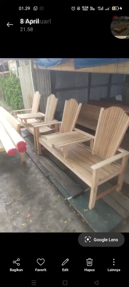 Jual kursi santai Tirai gulung tangga lipat dan laen2