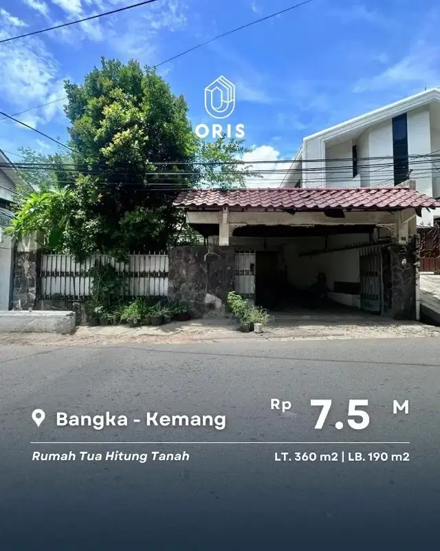 Hitung Tanah Dijual Rumah Strategis di Bangka Kemang Jakarta Selatan