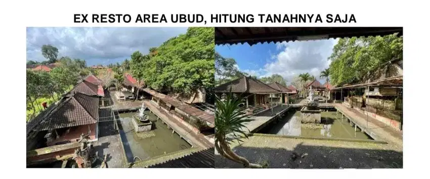 Tanah Bonus Bangunan Ex Resto Di Kawasan Pusat Komersil UBUD - BALI