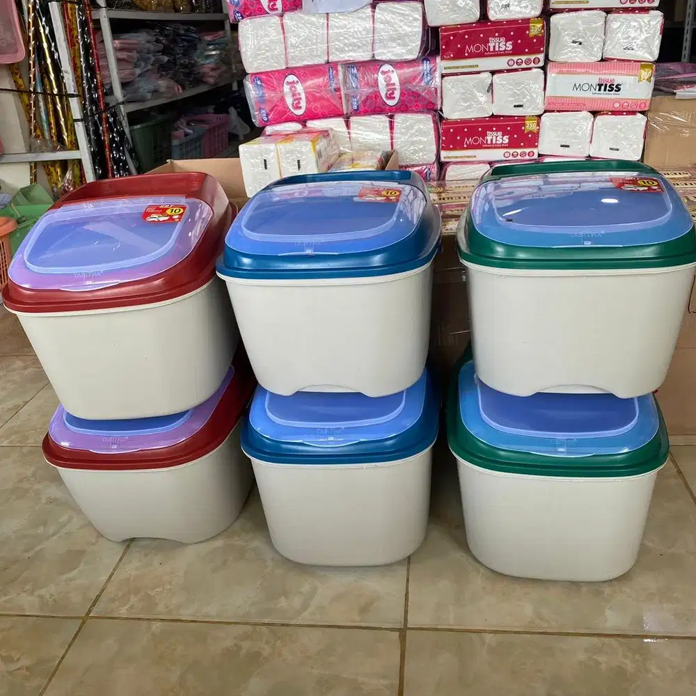 Ready Stock Box - Tempat beras isi 10 liter