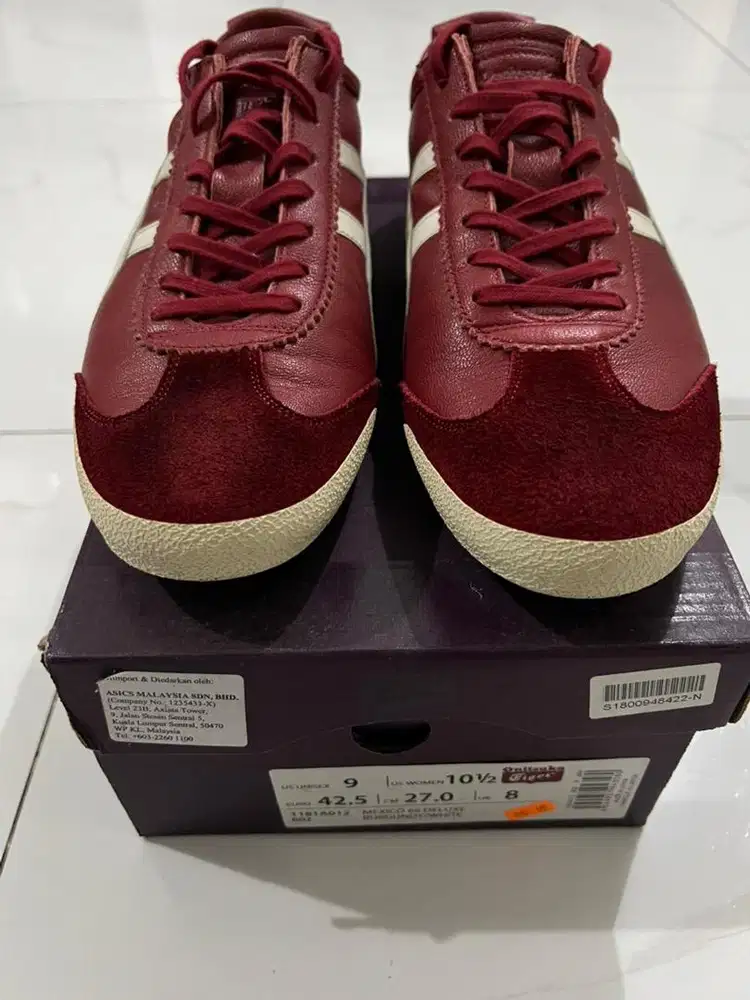 Onitsuka Tiger Mexico 66 Burgundy / White Unisex