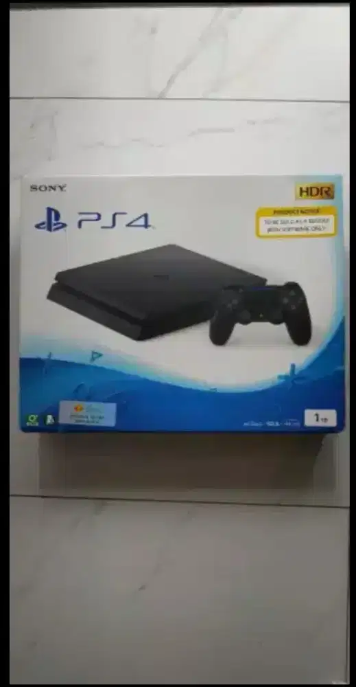 PS4 1TB Jetblack Original Fullset Lengkap