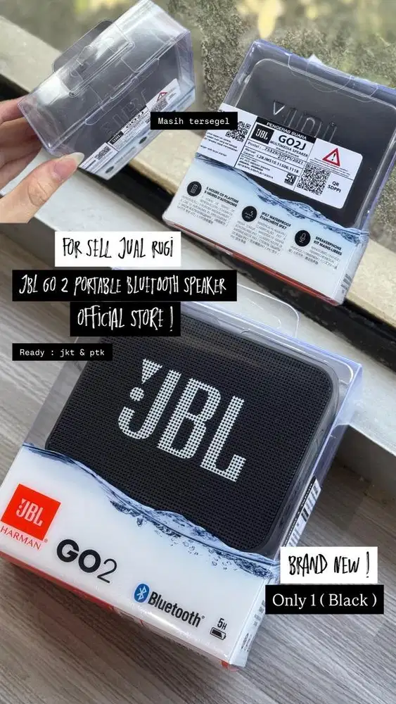 JBL GO 2 Portable Bluetooth Speaker NEW