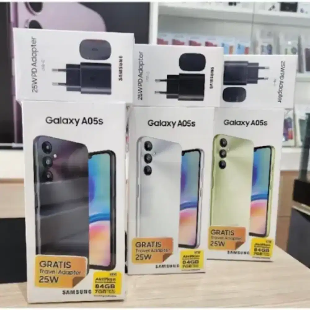 Samsung galaxy A05S ram 6gb 128gb + charger