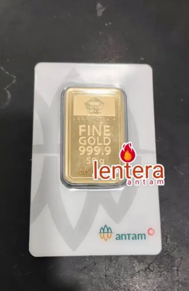 Antam 50gr RM Logam Mulia Emas LM hadiah tabungan 50gram 50 gram