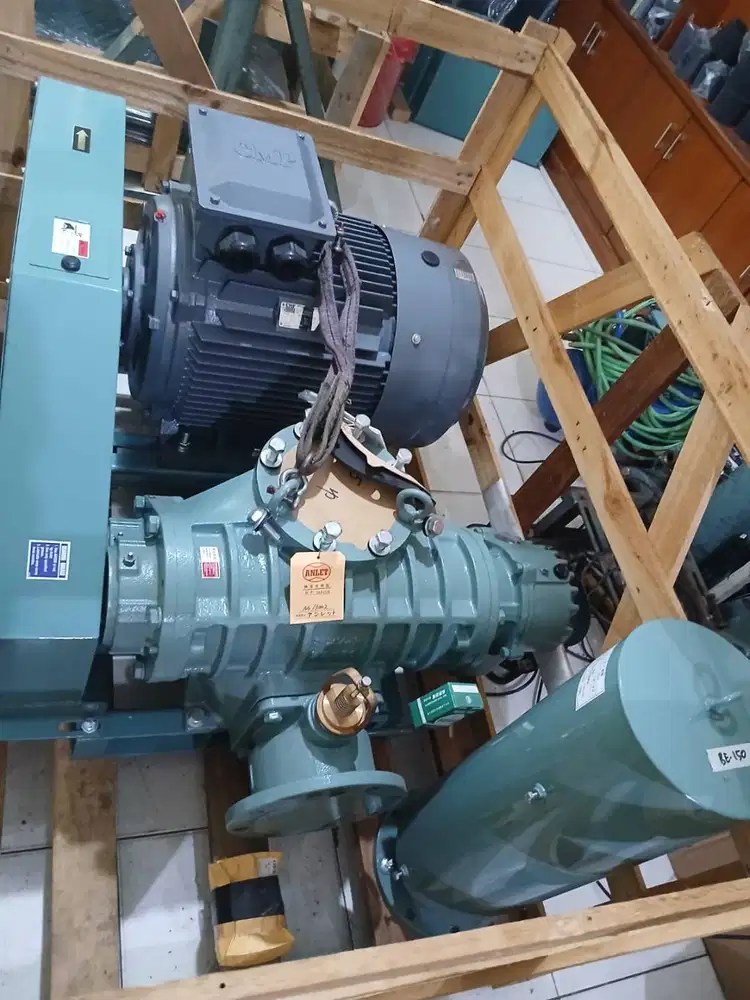 Root Blower Bergaransi Brand Anlet Jepang Type BO80 Motor 5,5 kW