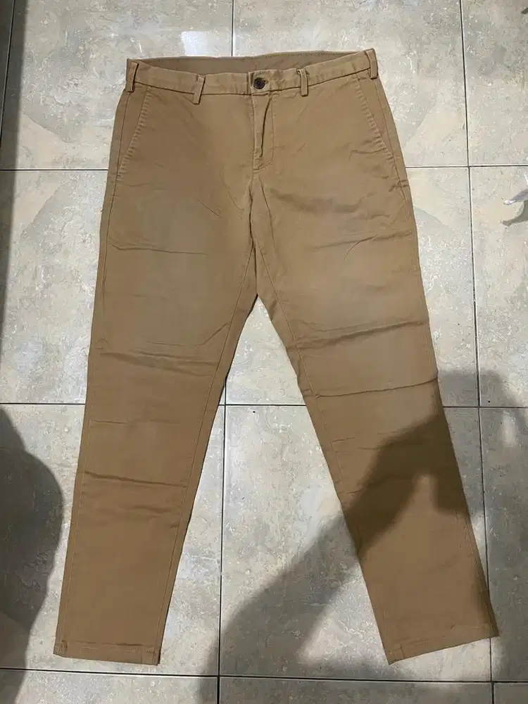 Long pants celana panjang chinos uniqlo size 32 brown