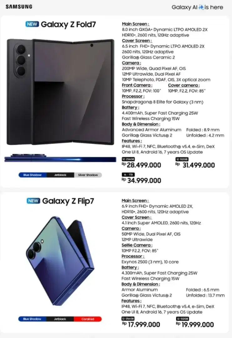 Samsung Galaxy Z Fold7