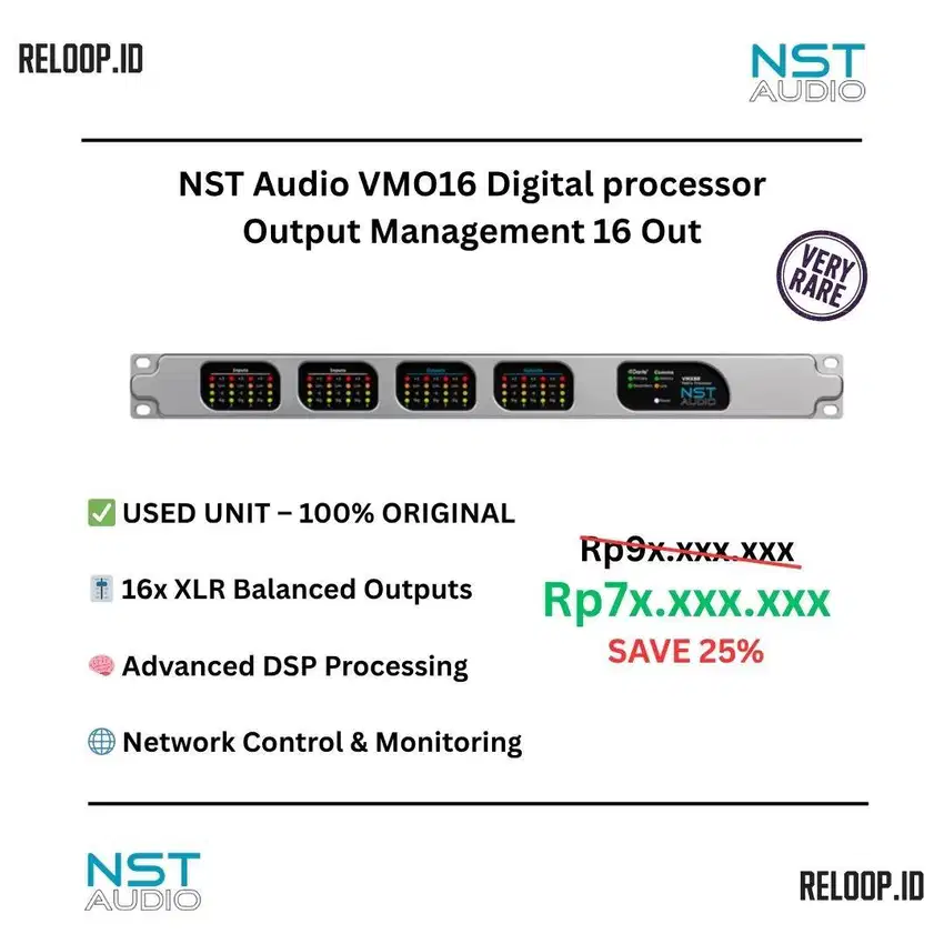 NST Audio VMO16 Digital processor Output Management 16 Out