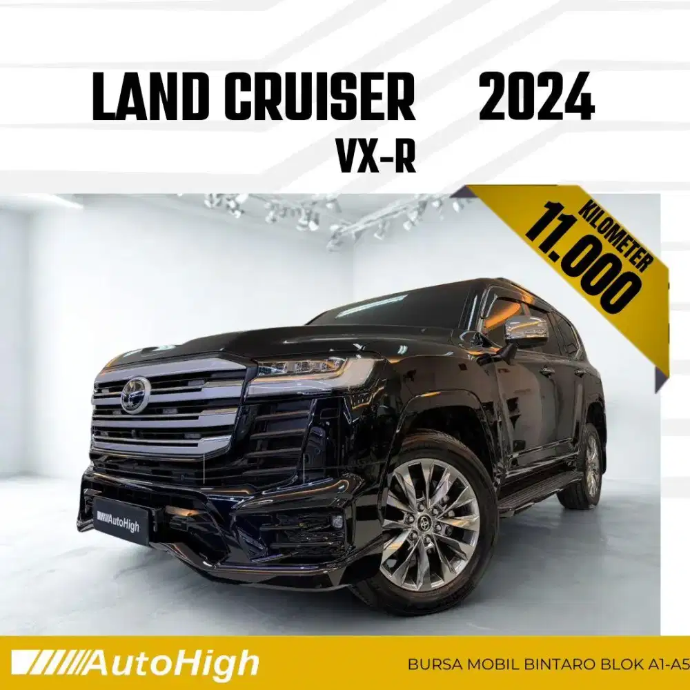 DP10% [Km11.000] Land Cruiser VXR 2024 Black Reg 2025 #AUTOHIGH