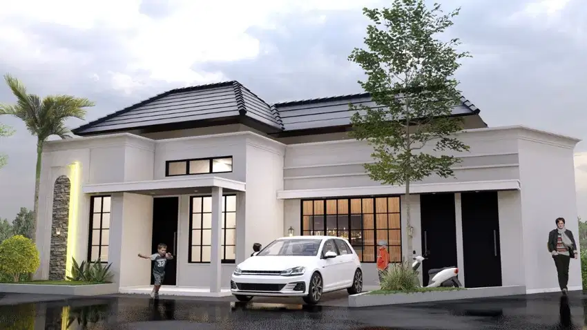 Rumah Clasic Mewah Progres Bangun di Perum Dekat  ke UNS