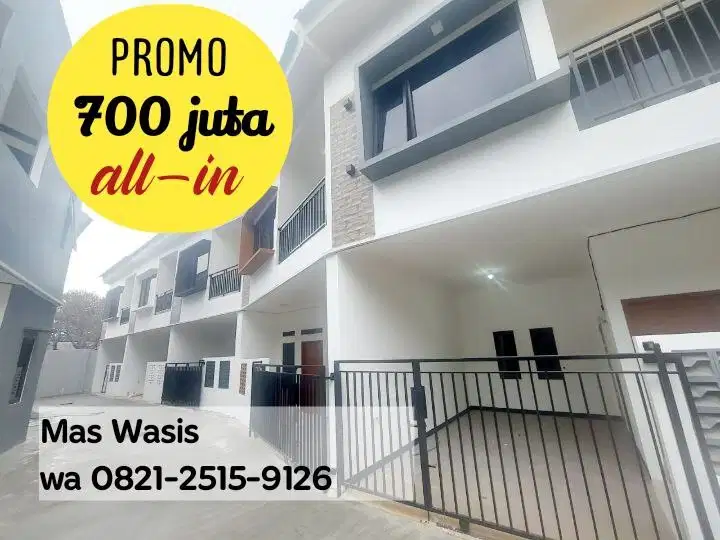 Dijual Rumah 2-lantai BINTARA, Bekasi Barat dekat Pondok Kopi dan BKT