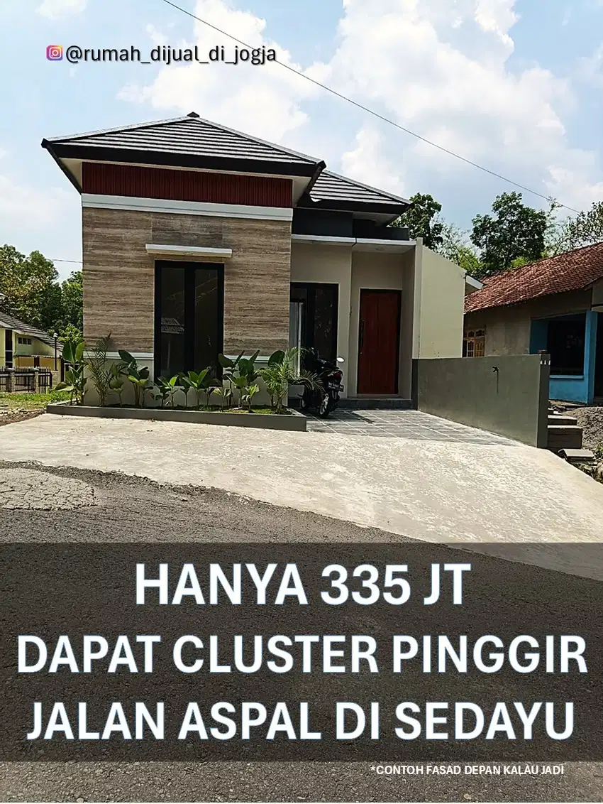 Rumah dekat Kampus Mercu Buana di Sedayu Proses Bangun