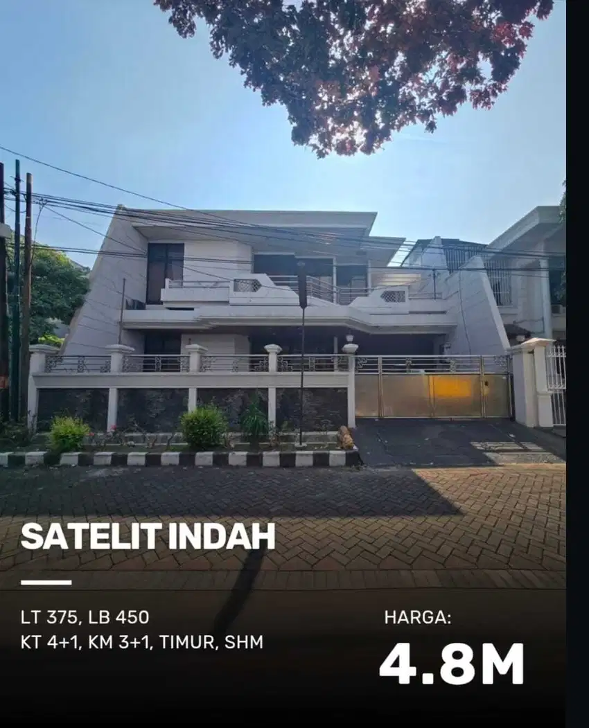 Dijual Rumah Satelit Indah Strategis