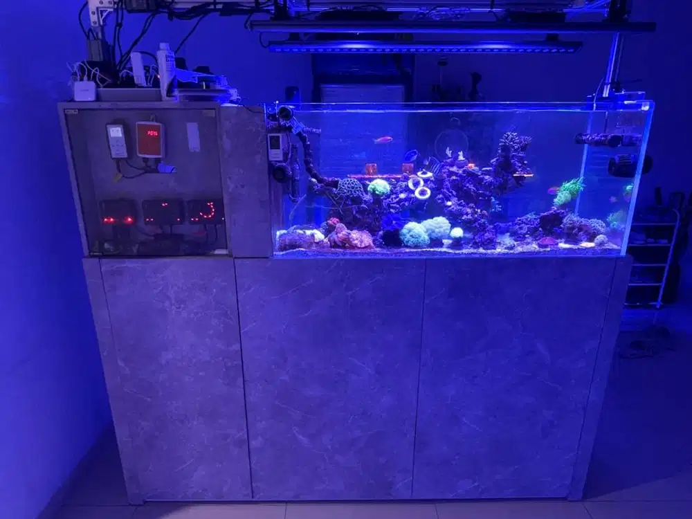 Aquarium Kabinet Custom Meja Filter Akuarium Ikan Air Tawar Laut