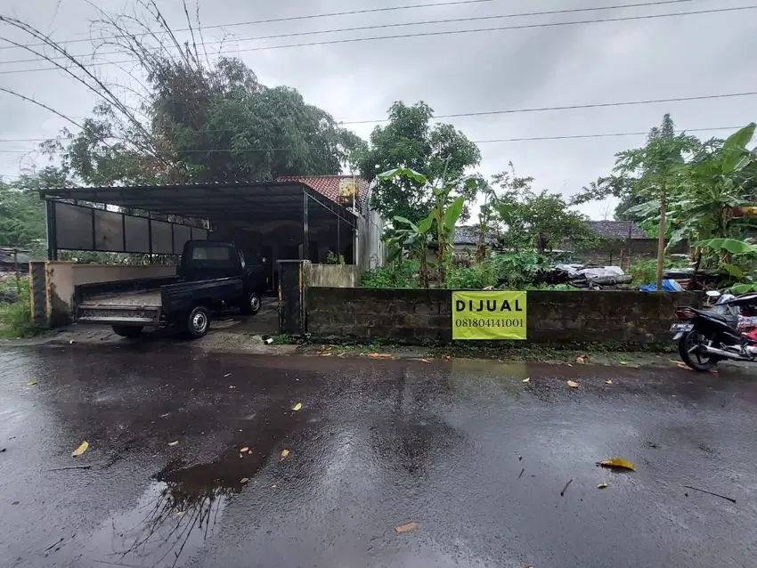 Dijual Tanah Pekarangan Tepi Aspal dekat Universitas Mercu Buana Seday