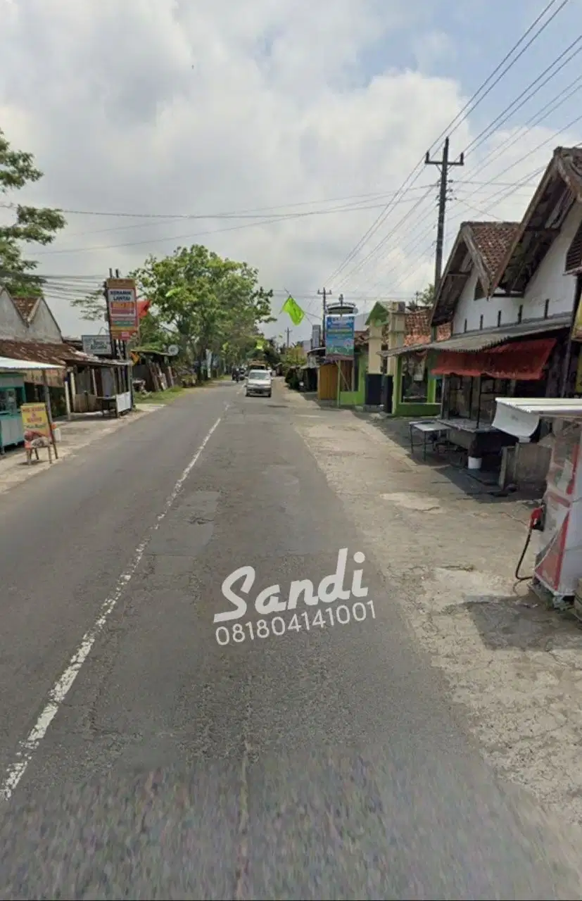 Tanah Murah Hanya 350 juta Tepi Jalan Aspal Mobil Masuk dkt Jl. Godean