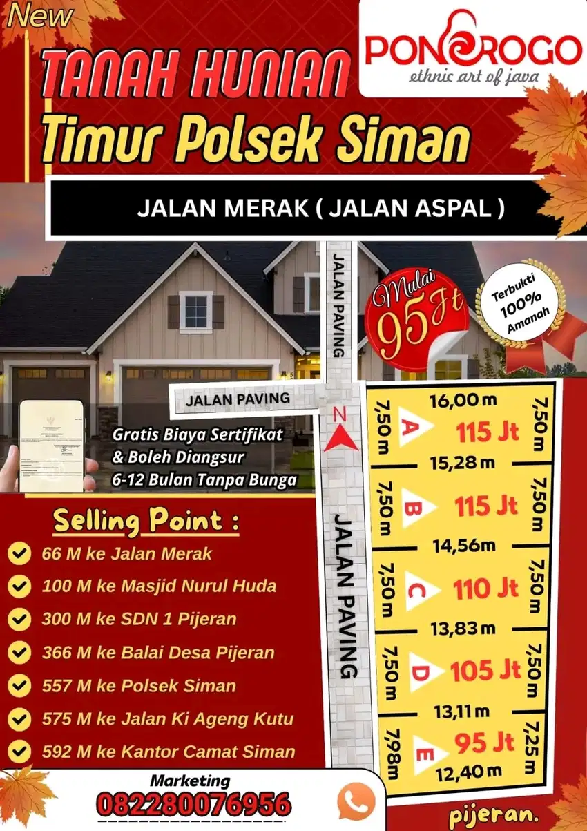 TANAH KAVLING TIMUR POLSEK SIMAN