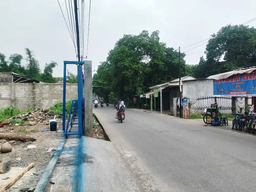 Tanah kosong di narogong kota bekasi LT.1200m akses kontener