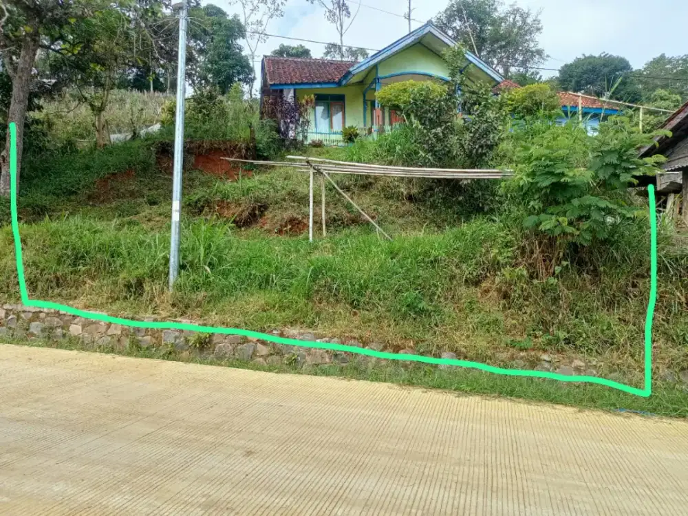 Jual Tanah Bonus Rumah Murah Pinggir jalan utama Kabpaten Area Ciwidey