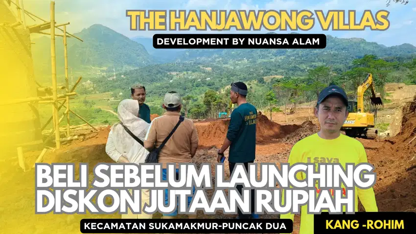 Tanah nuansa alam hanjawong villas di puncak dua bogor