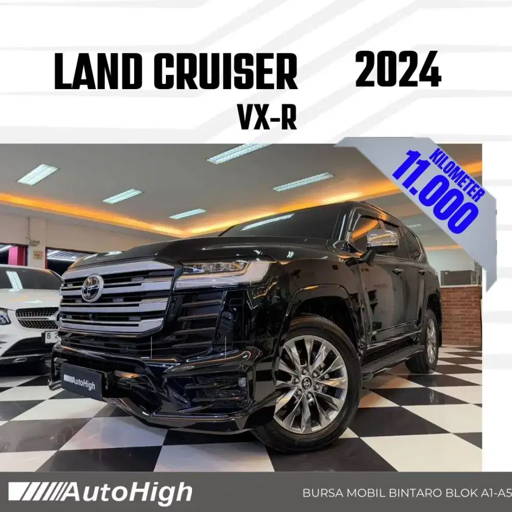 DP10% [Km11.000] Land Cruiser VXR 2024 Black / GR Reg 2025 #AUTOHIGH