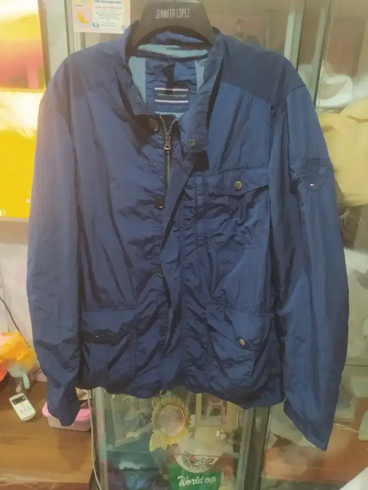 Jaket parka bahan parasut Tommy hilfiger