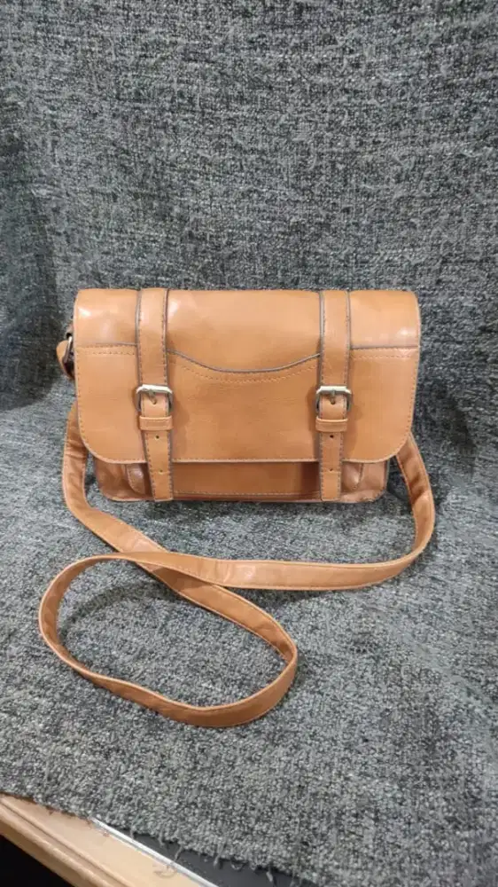 Preloved Tas Full Kulit Asli, Massimo Mix