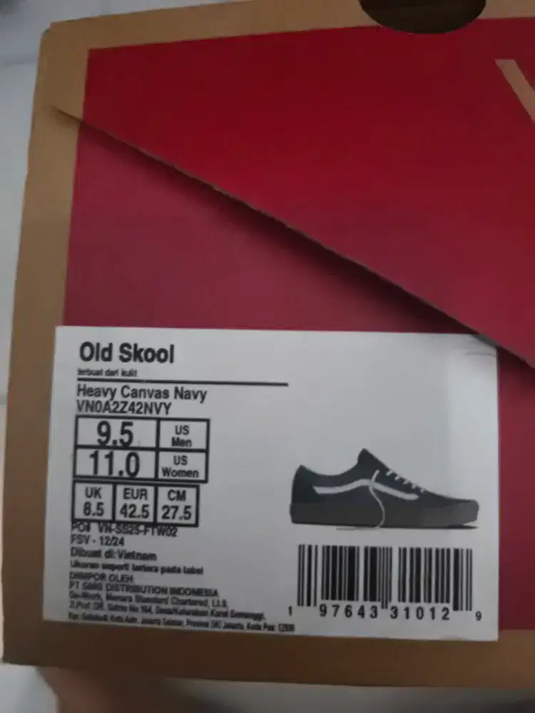 Vans Heavy Canvas Navy Uk 42.5