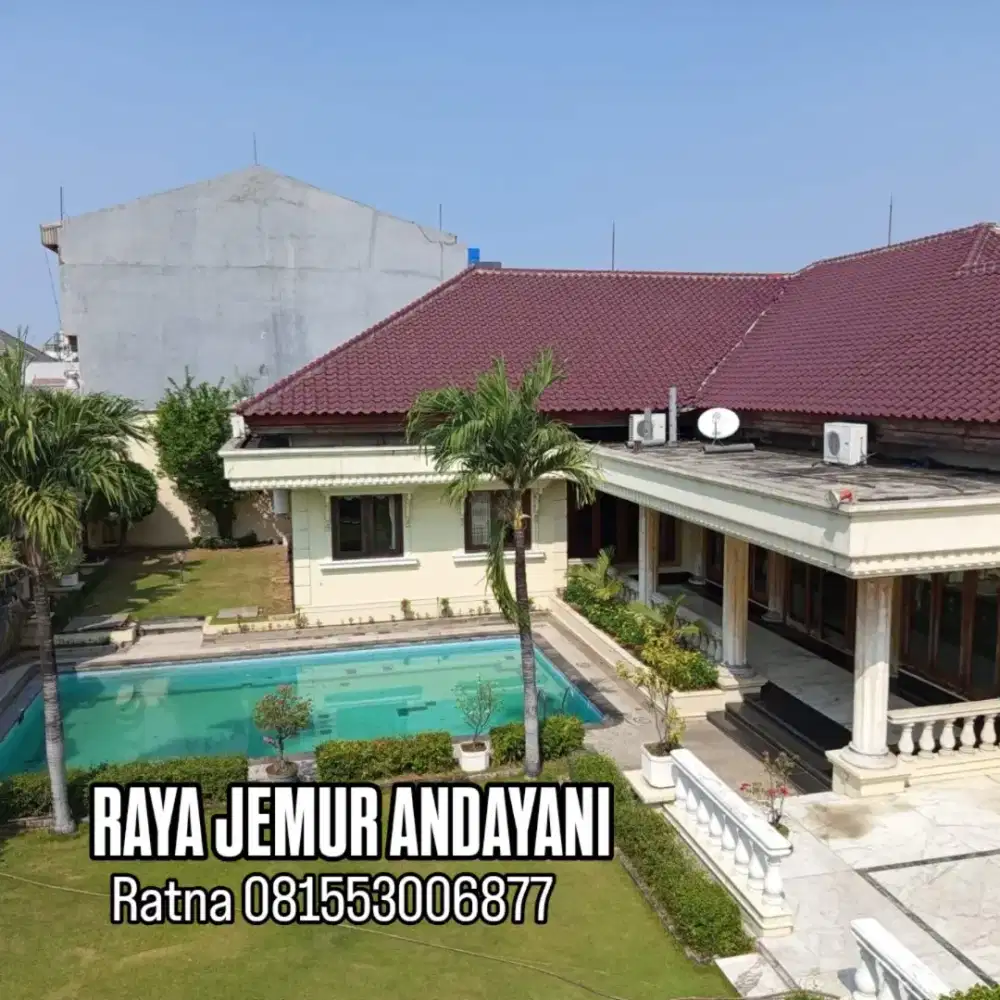 Dijual Rumah Mewar Raya Jemur Andyani ada Kolam Renang