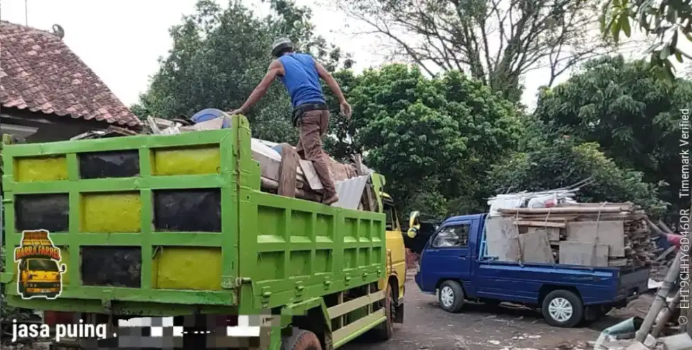 Jasa buang puing murah sampah proyek dan jual urugan