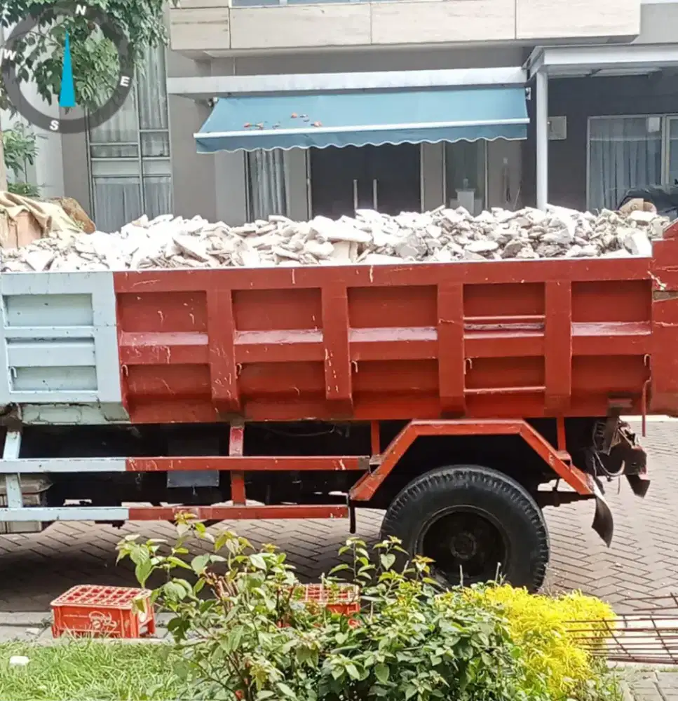 Jasa buang puing proyek sampah dan jual urugan