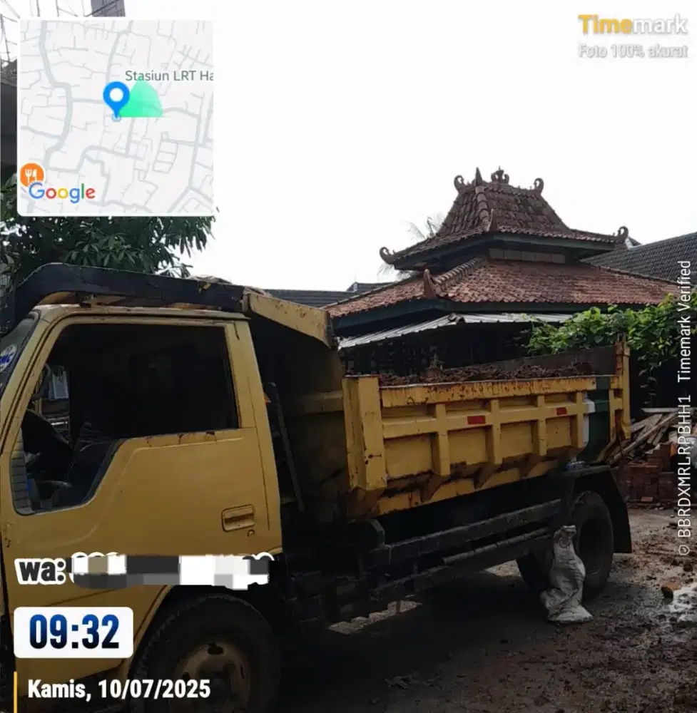 Jasa buang sampah proyek murah & jual urugan puing bongkaran