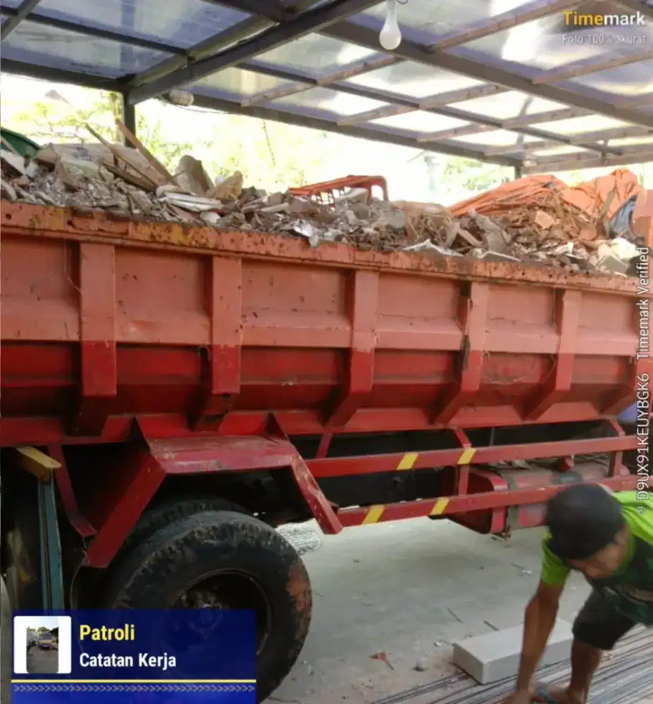 Jasa buang sampah puing murah & jual tanah urugan