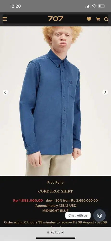Fred perry corduroy shirt