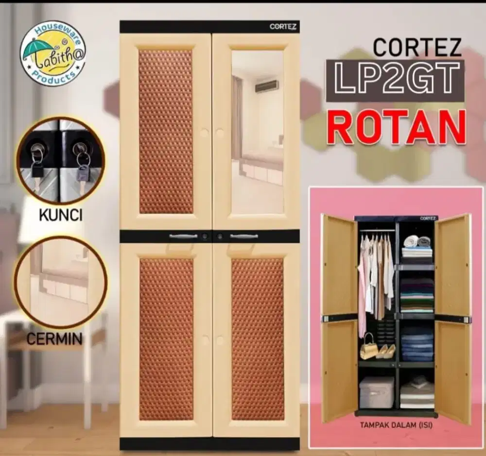 Lemari plastik jumbo gantungan