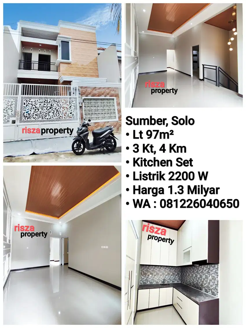 Jual Rumah Mewah Siap Pakai, Area Sumber, Dekat Manahan, Pintu Tol