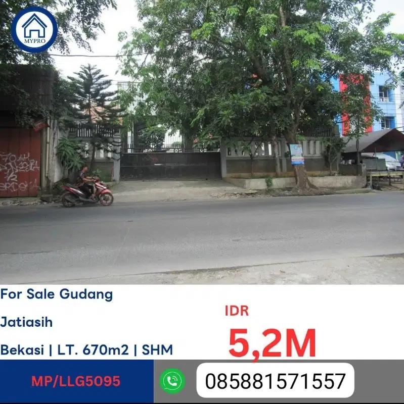 Gudang dijual di bekasi