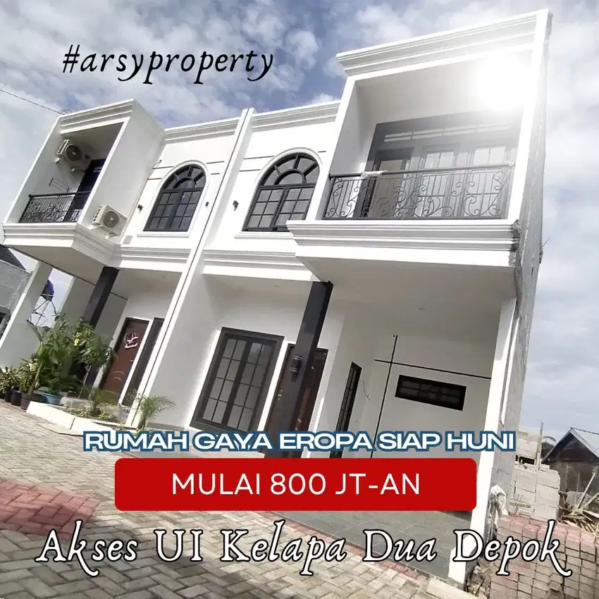 Rumah elegan gaya eropa di kelapa dua Depok, solusi hunian keluarga