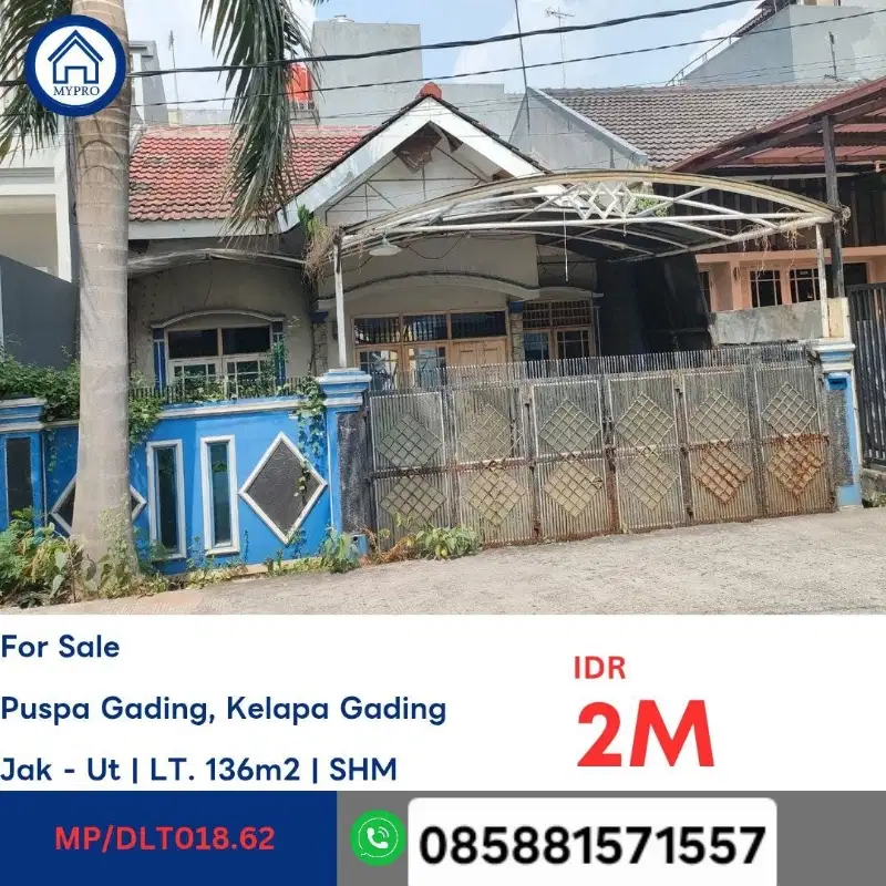 RUMAH KELAPA GADING TERMURAH CASH ONLY
