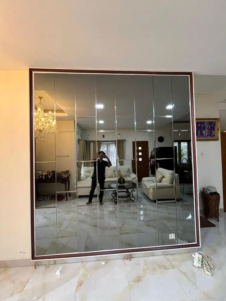 Cermin Beveled Mozaik