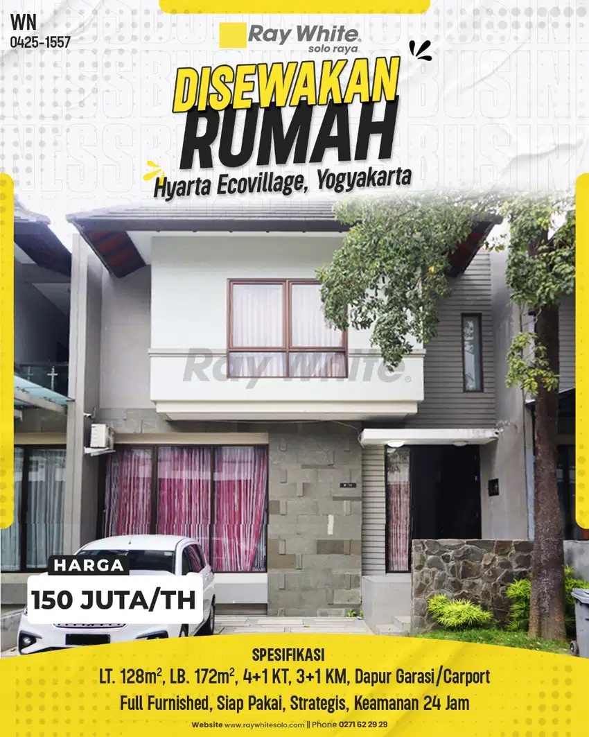 Rumah Furnish di Perumahan Elite Hyarta Ecovillage, Yogyakarta