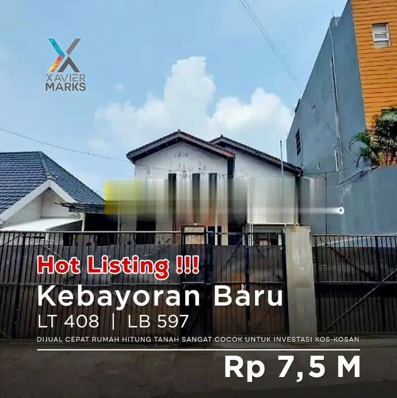 Jual murah Rumah kosan dekat MRT Cipete Jaksel