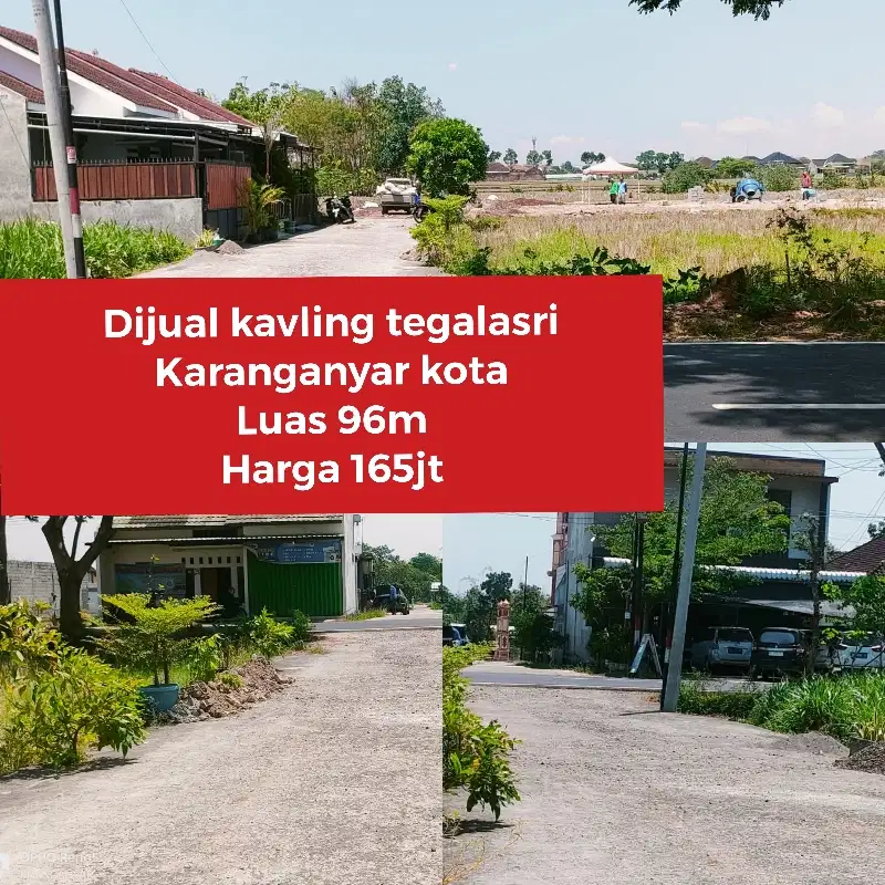 Dijual kavling strategis tegalasri Karanganyar kota