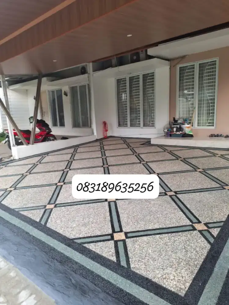 lantai carport batu sikat
