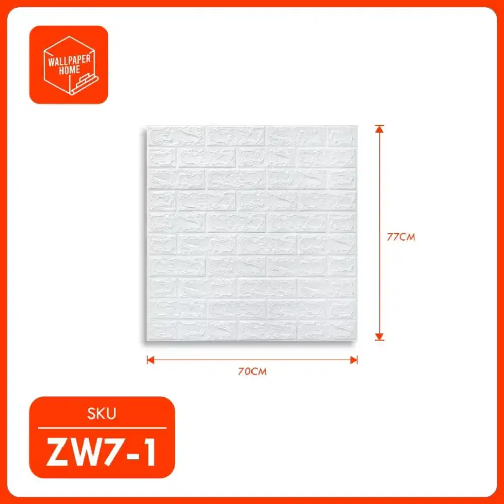 Wallpaper Dinding 3D Foam Motif Bata Anti Air
