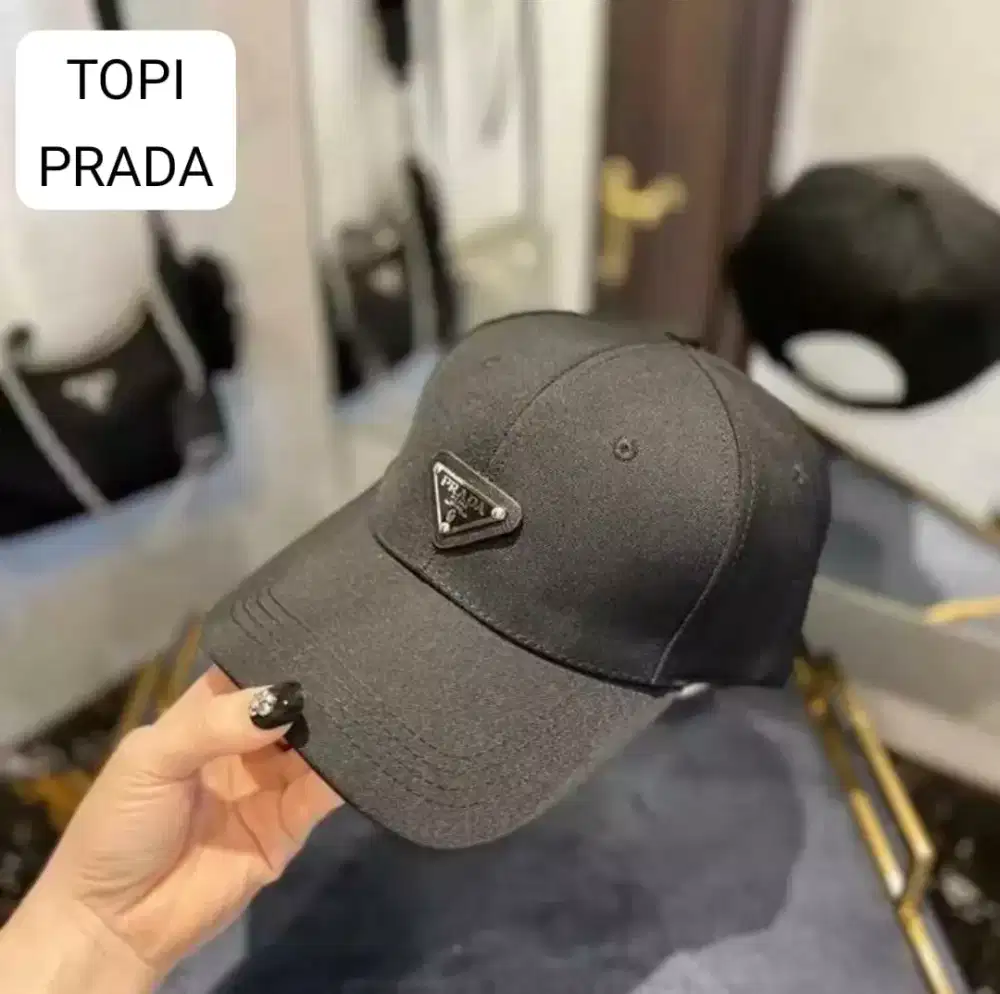 Topi Prada Baseball Cap Topi Sport Casual